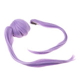 Prettyia 1/3 BJD Doll Purple Straight Wig Ponytail DIY Accessory for 60cm Night Lolita Doll