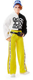 Barbie BMR1959 Fully Poseable Ken Doll (Red Hair, 12.5-inch) with Freckles, Split Color Hoodie with Track Pants and Visor, with Doll Stand