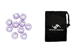 Darice Pony Beads Plastic Lavender Pearl 9mm 480Pc (3 Pack) 06121 5 142 Bundle with 1 Artsiga