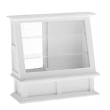 F Fityle White Wooden Bakery Cabinet for 1/12 Scale Dollhouse Room Furnishings Ornament Accessories