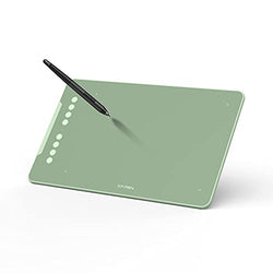 Drawing Tablet-XP-Pen Deco 01 V2 10x6.25 Inch Graphics Tablet Digital Drawing Tablet for Chromebook with 8192 Levels Pressure Battery-Free Stylus and 8 Shortcut Keys (Green)