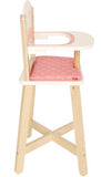Award Winning Hape Babydoll Highchair Toddler Wooden Doll Play Furniture,Multi, L: 10.1, W: 10.4, H: 22.4 inch