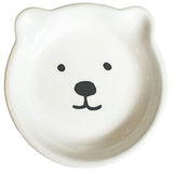 Cute Ceramic Bear Mug with Lid, Kawaii Coffee or Tea Cup for Bear Lovers, Unique Novelty Gift, Mug and Lid Set (White and Blue)