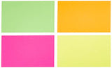 AmazonBasics Ruled Index Cards, Assorted Neon, 3x5-Inch, 300-Count