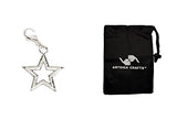 Darice Jewelry Making Charms Statement Lobster Claw Star (3 Pack) 1999-7502 Bundle with 1 Artsiga