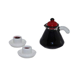 PULABO Cute Mini Coffee Pot Model Dollhouse Miniature Kids Toy Doll Home Accessories Cost-Effective and Convenient