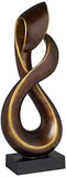 Studio 55D Open Infinity 24 1/2" High Gold Finish Modern Sculpture