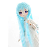 XSHION 1/3 BJD SD Doll Wig 8-9 Inch, Heat Resistant Fiber Long Light Blue Straight Doll Hair Straight Wig Ball Joints Doll Wig,Only Wig