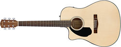 Fender CD-60SCE Dreadnought Acoustic Guitar - Natural - Left-Handed