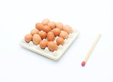 ChangThai Design Mini Egg Set in Tray Dollhouse Miniature Handmade Food Supply