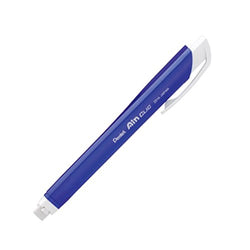 Pentel Stick Type Knock Eraser, Metal Blue (XZE15-MC)