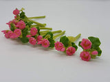 10 Pieces Miniature Lotus Flower clay Dollhouse Fairy Garden Mini Plant Trees Artificial Flower Tiny Orchid #18