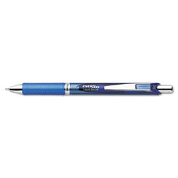 Pentel Gel Pen, Retractable/Refillable, Needle Tip, 0.5mm, Blue (BLN75-C)