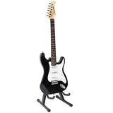 Display4top 39in Full-Size Electric Guitar Most complete Beginner Super Kit Package with 10-Watt Amp,Guitar Stand, Bag, Guitar Pick, Strap,spare Strings, Tuner, Case and Cable (Black/white)