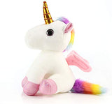 Party Zealot Rainbow Unicorn Stuffed Animal Plush Toy Gift for Girls, Kids, Toddlers Birthday and Christmas