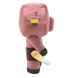 Minecraft Blaze Runt Plush Toy Pig with Sound & Glow-in-the-Dark Saber, 5.5-inch Stuffed Animal Inspired by Video Game