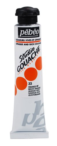 Studio Gouache 20-Milliliter, Bright Orange