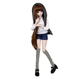 EVA BJD 1/3 SD Doll 24" Ball Jointed Gift BJD Doll +Makeup +Full Set School Uniform Girls (Long Brown Hair)