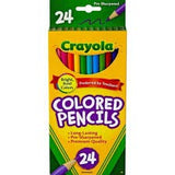 Crayola Colored Pencil 24 Count Each (Pack of 2) | Broad Point Washable Markers - Pack of 2 |
