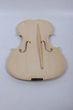 Yinfente Violin Unfinished White Violin 4/4 Unglued Violin Flame Maple & Spruce wood Top Violin Accessory Parts