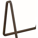 Metal Mahogany Square Wire Stand, Easel Display, Platter Stand, 4 in.