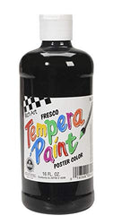Rich Art LF-24-16 Paint Tempera Liquid, Black