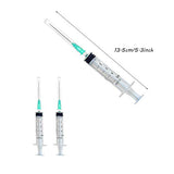 30Pcs 5ml Syringes with 21G Needles and Caps,Disposable Plastic Syringe for Industrial Use,Garden,Painting,Scientific Labs,with Measurement