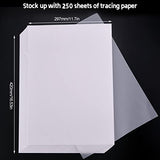 A3 Light Box Magnetic Artcraft Tracing Light Pad LED, Waterproof Protective Case A3 size16.53*11.7 Inches Translucent Vellum Paper with 250 Sheets
