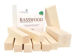 Best Value Premium Basswood Carving/Whittling Large Beginners KIT. 25% More Wood Than Other Large Kits! Suitable for Kids or Adults, Beginner to Expert. Unfinished Kiln Dried Whittling Blocks.