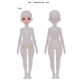 Educational Model 11.42Inch 1/6 SD Doll BJD Dolls 29cm Full Set Jointed Dolls Toy Action Figure Full Set + Makeup + Accessory Gifts for Boys and Girls