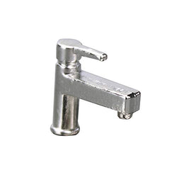 loinhgeo 1/12 Alloy Faucet Sink Model Miniature Durable Doll House Kitchen Ornament Accessory G