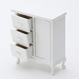 BARMI Miniature Cabinet Handcrafted Furniture Model Toy Decor for 1:12 Doll House,Perfect DIY Dollhouse Toy Gift Set