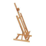 KINGART Studio Wooden Medium Tabletop H-Frame Easel, Wood (710N)