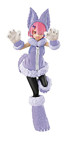 Re:Zero - Starting Life in Another World: SSS Wolf & Seven Kids Ram PVC Figure