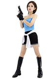 C-ZOFEK Womens Jill Valentine Cosplay Costume (Small) Blue