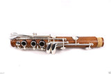 Yinfente Intermediate B-Flat Clarinet Rosewood wood Body Silver Plate Bb Key 17 key Case + Reeds + Pads