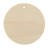 100 Pack - CleverDelights 1 3/8" Round Unfinished Wood Pendants - Wooden Circles - 35mm Diameter