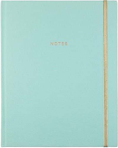 Eccolo World Traveler Desk Size Hardcover Journal, 256 Lined Page Notebook, 8-x-10-inch, Bookcloth Notes