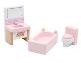 Hiawbon Wooden Classic Doll House Furniture House DIY Accessories Wood Miniature Furniture Set Pretend Play House Furniture Dollhouse Decoration Accessories for Christmas Birthday Gifts,Set A