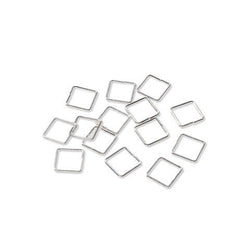 Bulk Buy: Darice DIY Crafts Jump Rings Bright Silver Square 9mm 45 Pieces (6-Pack) 1996-12