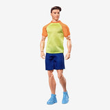 Ken Doll, Barbie Looks, Brown Hair with Beard, Color Block Tee & Blue Shorts, Light Blue Sneakers, Style and Pose, Fashion Collectibles