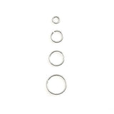 Darice Jump Ring Assortment - Silver - 160 Pieces - 1 Package - 18 Gauge