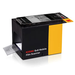 KODAK 6x6 Mobile Film Scanner, Convert and Save 6x6 Slides & Negatives [120 & 220 Film Formats] to Your Smartphone | Eco-Friendly Cardboard Scanner Box, LED Light Panel & Gloves