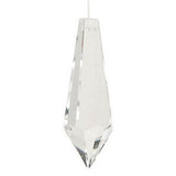 Darice Jewelry Making Pendant Beads Cut Crystal Drop Clear Crystal 63 x 20mm (6 Pack) CRY 106