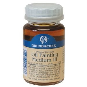 Grumbacher Rapid-Dry Medium III for Oil Paintings, 2-1/2 Jar, #5772