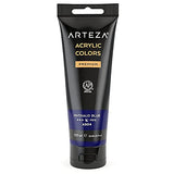 Arteza Acrylic Paint Pack of 4, (120 ml Pouch, Tube), Rich Pigment, Non Fading, Non Toxic, Single Color Paint for Artists & Hobby Painters