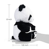 8’’ Light Up Panda Stuffed Animal, Kawaii Baby Panda Bear Plush with LED Light, Hugging Toy Gift for Girls, Boys, Kids