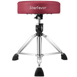 Starfavor Drum Practice Pad with Snare Drum Stand Set & Starfavor Drum Throne Adjustable