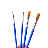 60 Pcs Paint Brush Set for Kids/Students/Teens/Artists/Starter, Nylon Hair Paint Brushes for Acrylic Painting/Watercolor/Oil/Art Painting,Plastic Handle Small Paintbrushes