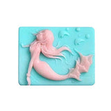 Mermaid Silicone Mold, Craft Art Silicone Soap Mold Craft Molds DIY Handmade Soap Molds Y16 - Soap Making Supplies by YSCEN